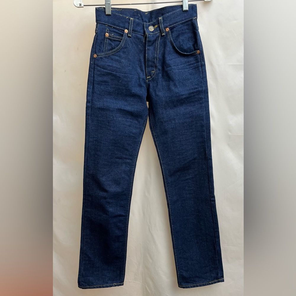 Vintage 1970s Lee Straight leg - Dark wash - jeans - Size 25 - Deadstock